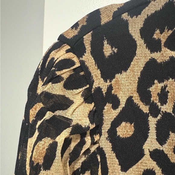 INC International Concepts Black Animal Print Top Size XL - Picture 4 of 6